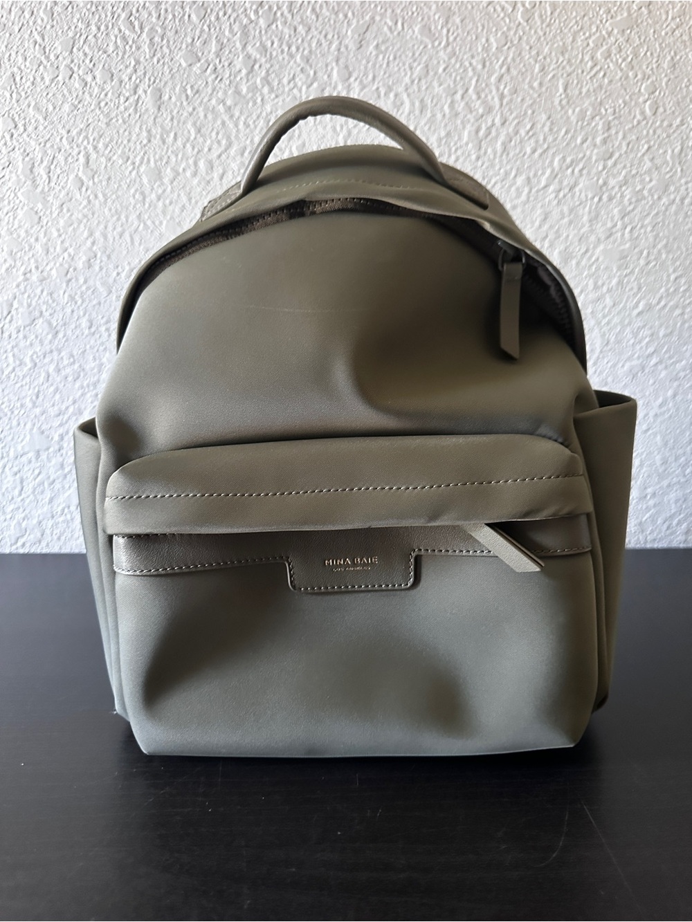 Mina Baie Eli Mini Backpack (Olive Green)